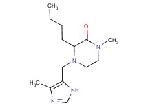 3-butyl-1-methyl-4-[(4-methyl-1H-imidazol-5-yl)methyl]piperazin-2-one