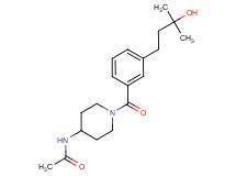 N-{1-[3-(3-hydroxy-3-methylbutyl)benzoyl]-4-piperidinyl}acetamide