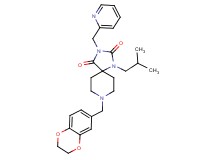 8-(2,3-dihydro-1,4-benzodioxin-6-ylmethyl)-1-isobutyl-3-(2-pyridinylmethyl)-1,3,8-triazaspiro[4.5]decane-2,4-dione