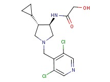 N-{rel-(3R,4S)-4-cyclopropyl-1-[(3,5-dichloro-4-pyridinyl)methyl]-3-pyrrolidinyl}-2-hydroxyacetamide hydrochloride