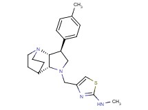 N-methyl-4-{[(2R*,3S*,6R*)-3-(4-methylphenyl)-1,5-diazatricyclo[5.2.2.0~2,6~]undec-5-yl]methyl}-1,3-thiazol-2-amine