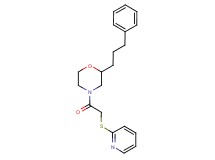 2-(3-phenylpropyl)-4-[(2-pyridinylthio)acetyl]morpholine