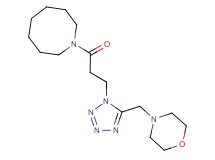 1-{3-[5-(4-morpholinylmethyl)-1H-tetrazol-1-yl]propanoyl}azocane