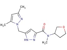 5-[(3,5-dimethyl-1H-pyrazol-1-yl)methyl]-N-methyl-N-(tetrahydro-3-furanyl)-1H-pyrazole-3-carboxamide