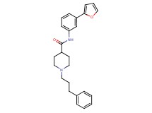 N-[3-(2-furyl)phenyl]-1-(3-phenylpropyl)-4-piperidinecarboxamide