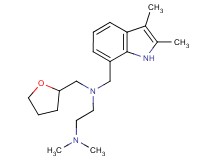 N-[(2,3-dimethyl-1H-indol-7-yl)methyl]-N',N'-dimethyl-N-(tetrahydrofuran-2-ylmethyl)ethane-1,2-diamine