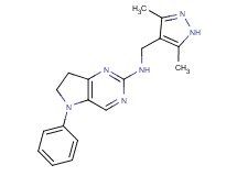 N-[(3,5-dimethyl-1H-pyrazol-4-yl)methyl]-5-phenyl-6,7-dihydro-5H-pyrrolo[3,2-d]pyrimidin-2-amine