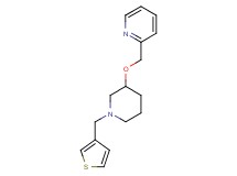 2-({[1-(3-thienylmethyl)-3-piperidinyl]oxy}methyl)pyridine