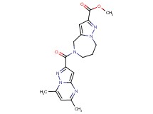 methyl 5-[(5,7-dimethylpyrazolo[1,5-a]pyrimidin-2-yl)carbonyl]-5,6,7,8-tetrahydro-4H-pyrazolo[1,5-a][1,4]diazepine-2-carboxylate