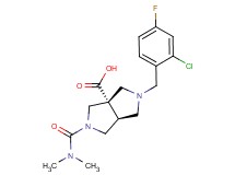 (3aS*,6aS*)-2-(2-chloro-4-fluorobenzyl)-5-[(dimethylamino)carbonyl]hexahydropyrrolo[3,4-c]pyrrole-3a(1H)-carboxylic acid