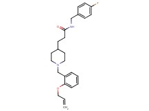 3-{1-[2-(allyloxy)benzyl]-4-piperidinyl}-N-(4-fluorobenzyl)propanamide