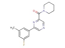 2-(3-fluoro-5-methylphenyl)-6-(piperidin-1-ylcarbonyl)pyrazine