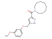 1-({5-[(3-methoxyphenoxy)methyl]-1H-pyrazol-3-yl}carbonyl)azonane