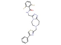 2,6-difluoro-N-({7-[(4-phenyl-1,3-thiazol-2-yl)methyl]-6,7,8,9-tetrahydro-5H-[1,2,4]triazolo[4,3-d][1,4]diazepin-3-yl}methyl)benzamide