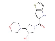 (3S*,4S*)-4-(4-morpholinyl)-1-(4H-thieno[3,2-b]pyrrol-5-ylcarbonyl)-3-pyrrolidinol