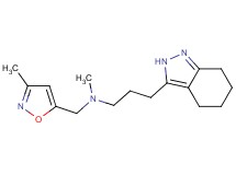 N-methyl-N-[(3-methyl-5-isoxazolyl)methyl]-3-(4,5,6,7-tetrahydro-2H-indazol-3-yl)-1-propanamine bis(trifluoroacetate)