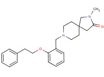 2-methyl-8-[2-(2-phenylethoxy)benzyl]-2,8-diazaspiro[4.5]decan-3-one