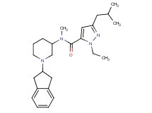 N-[1-(2,3-dihydro-1H-inden-2-yl)-3-piperidinyl]-1-ethyl-3-isobutyl-N-methyl-1H-pyrazole-5-carboxamide