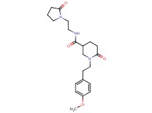 1-[2-(4-methoxyphenyl)ethyl]-6-oxo-N-[2-(2-oxo-1-pyrrolidinyl)ethyl]-3-piperidinecarboxamide
