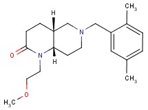 (4aR*,8aS*)-6-(2,5-dimethylbenzyl)-1-(2-methoxyethyl)octahydro-1,6-naphthyridin-2(1H)-one
