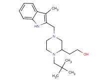 2-{1-(2,2-dimethylpropyl)-4-[(3-methyl-1H-indol-2-yl)methyl]-2-piperazinyl}ethanol