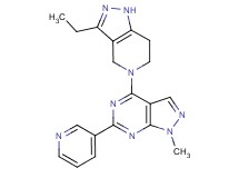 4-(3-ethyl-1,4,6,7-tetrahydro-5H-pyrazolo[4,3-c]pyridin-5-yl)-1-methyl-6-(3-pyridinyl)-1H-pyrazolo[3,4-d]pyrimidine
