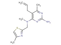 5-allyl-N~4~,6-dimethyl-N~4~-[(4-methyl-1,3-thiazol-2-yl)methyl]pyrimidine-2,4-diamine