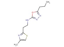 N-[2-(4-methyl-1,3-thiazol-2-yl)ethyl]-5-propyl-1,3,4-oxadiazol-2-amine