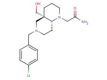 2-[(4aS*,8aR*)-6-(4-chlorobenzyl)-4a-(hydroxymethyl)octahydro-1,6-naphthyridin-1(2H)-yl]acetamide