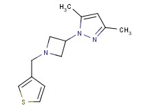 3,5-dimethyl-1-[1-(3-thienylmethyl)azetidin-3-yl]-1H-pyrazole