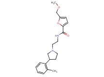 5-(methoxymethyl)-N-{2-[3-(2-methylphenyl)pyrrolidin-1-yl]ethyl}-2-furamide