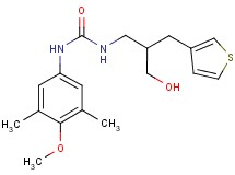 N-[3-hydroxy-2-(3-thienylmethyl)propyl]-N'-(4-methoxy-3,5-dimethylphenyl)urea