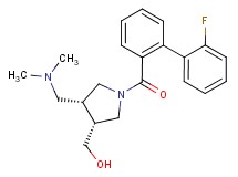 {(3R*,4R*)-4-[(dimethylamino)methyl]-1-[(2'-fluorobiphenyl-2-yl)carbonyl]pyrrolidin-3-yl}methanol