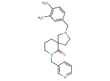 2-(3,4-dimethylbenzyl)-7-(3-pyridinylmethyl)-2,7-diazaspiro[4.5]decan-6-one