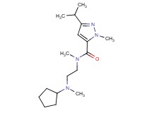 N-{2-[cyclopentyl(methyl)amino]ethyl}-3-isopropyl-N,1-dimethyl-1H-pyrazole-5-carboxamide