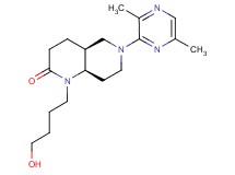 (4aS*,8aR*)-6-(3,6-dimethylpyrazin-2-yl)-1-(4-hydroxybutyl)octahydro-1,6-naphthyridin-2(1H)-one