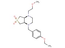 (4aS*,7aR*)-1-(4-ethoxybenzyl)-4-(2-methoxyethyl)octahydrothieno[3,4-b]pyrazine 6,6-dioxide