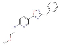 5-(3-benzyl-1,2,4-oxadiazol-5-yl)-N-(2-methoxyethyl)-2-pyridinamine