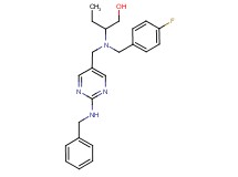 2-[{[2-(benzylamino)pyrimidin-5-yl]methyl}(4-fluorobenzyl)amino]butan-1-ol