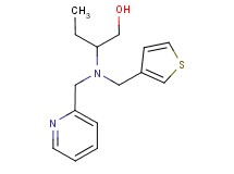 2-[(pyridin-2-ylmethyl)(3-thienylmethyl)amino]butan-1-ol