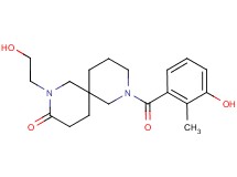 2-(2-hydroxyethyl)-8-(3-hydroxy-2-methylbenzoyl)-2,8-diazaspiro[5.5]undecan-3-one