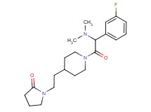 1-(2-{1-[(dimethylamino)(3-fluorophenyl)acetyl]-4-piperidinyl}ethyl)-2-pyrrolidinone