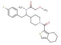 N-{2-(4-fluorophenyl)-1-[1-(4,5,6,7-tetrahydro-2-benzothien-1-ylcarbonyl)-4-piperidinyl]ethyl}-2-methoxy-N-methylacetamide