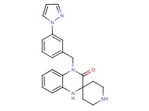 4'-[3-(1H-pyrazol-1-yl)benzyl]-1',4'-dihydro-3'H-spiro[piperidine-4,2'-quinoxalin]-3'-one hydrochloride
