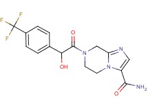 7-{hydroxy[4-(trifluoromethyl)phenyl]acetyl}-5,6,7,8-tetrahydroimidazo[1,2-a]pyrazine-3-carboxamide