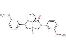 (3aS*,5S*,9aS*)-2,5-bis(3-methoxyphenyl)hexahydro-7H-pyrrolo[3,4-g]pyrrolizin-1(2H)-one