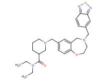 1-{[4-(2,1,3-benzothiadiazol-5-ylmethyl)-2,3,4,5-tetrahydro-1,4-benzoxazepin-7-yl]methyl}-N,N-diethyl-3-piperidinecarboxamide