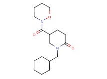 1-(cyclohexylmethyl)-5-(1,2-oxazinan-2-ylcarbonyl)-2-piperidinone