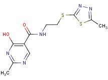 4-hydroxy-2-methyl-N-{2-[(5-methyl-1,3,4-thiadiazol-2-yl)thio]ethyl}pyrimidine-5-carboxamide