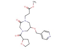 methyl 3-[2-oxo-6-(4-pyridinylmethoxy)-4-(tetrahydro-2-furanylcarbonyl)-1,4-diazepan-1-yl]propanoate